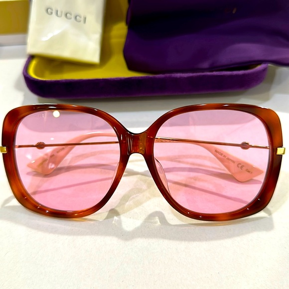 ?Never worn, 100% authentic Gucci GG0511SA sunglasses ? GUCCI GG1005S 001 Gold Hexagonal 61 mm Women main image 4